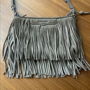 Rebecca Minkoff Tan Fringe Wristlet